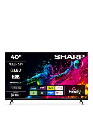 Sharp 2T-C40HE3245KB 40in QLED Full HD Smart TiVo LED TV with Freely