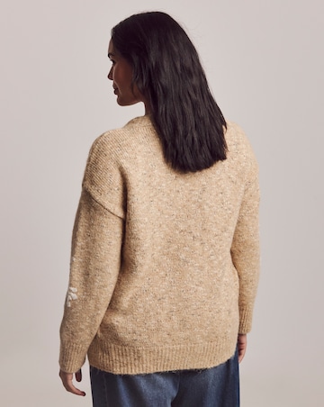 Julipa Longline Embroidered Cardigan