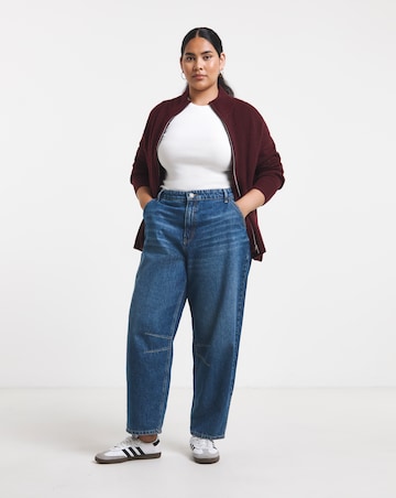 Sponge Zip Through Funnel Neck