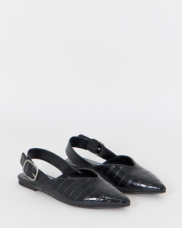 Hazel Slingback Pointed Shoes - Extra Wide Fit (EEE)