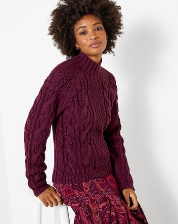 Joe Browns Freya Cable Knit High Neck Jumper