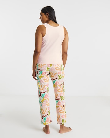 2 Pack Ribbed Racer Vest Pyjama Sets