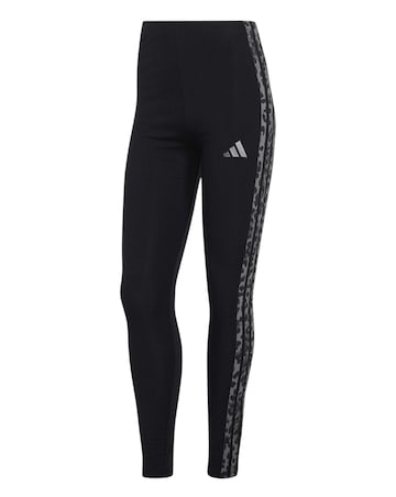 adidas 3 Stripe Leopard Print Legging
