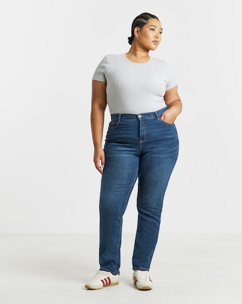 Vintage Blue 24/7 Stretch Boyfriend Jeans