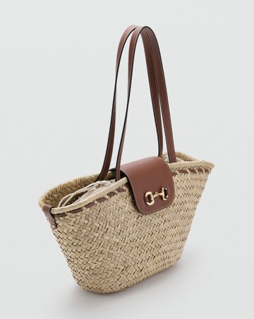 Mango Natural Fibre Shoulder Bag