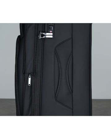 Rock Luggage Vitality 3pc Softshell Suitcase Set