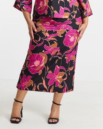 Joanna Hope Printed Crepe Skirt
