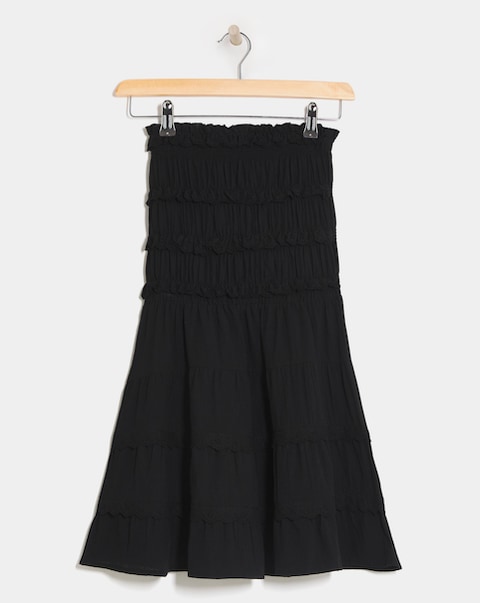 Beach To Beach Broderie Trim Mini Beach Dress