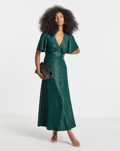 Twisted Wunder Ziggy Galaxy Foil Maxi Dress