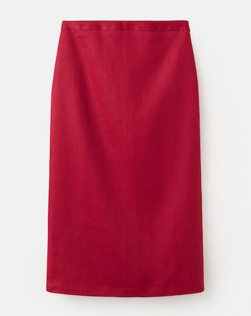 Mango Linen Midi Skirt