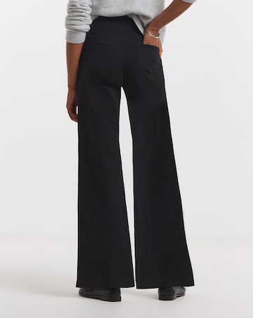Black Stretch Wide Leg Weekender Jeggings