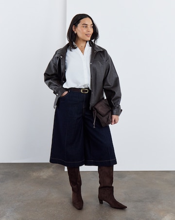 Chocolate Faux Leather Jacket