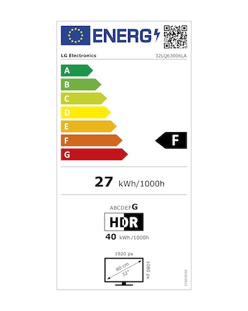 LG 32LQ63006LA 32in FHD Smart TV