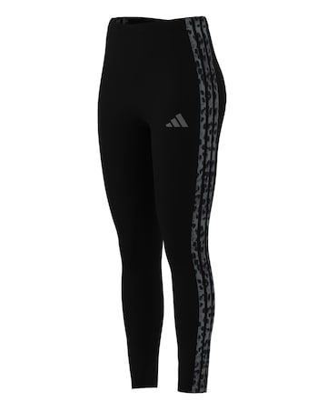 adidas 3 Stripe Leopard Print Legging