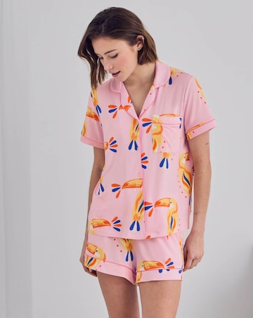 Chelsea Peers Modal Revere Pyjama Short Set Toucan Print