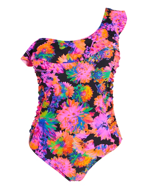One Shoulder Tummy Control Swimsuit