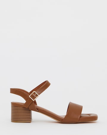 Simply Be Marseille Low Block Heel Barely There Sandals - Wide Fit (E)