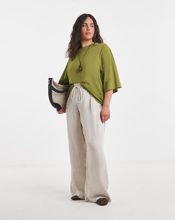 Simply Be Olive Kimono Sleeve T-Shirt