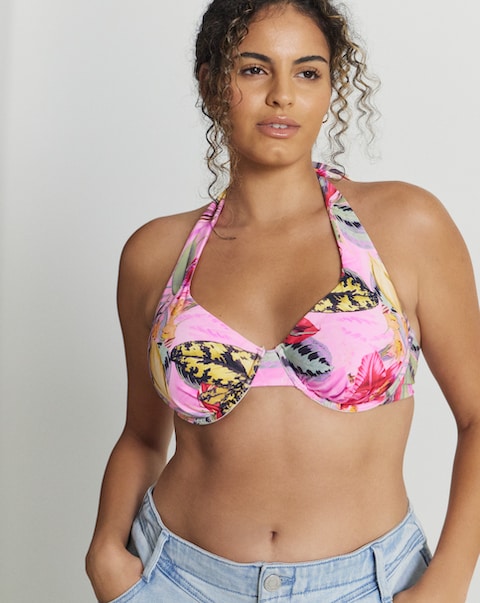 Figleaves Fiji Underwired Halterneck Bikini Top