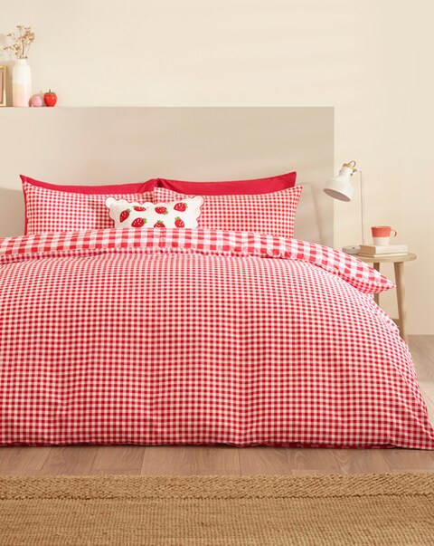 Catherine Lansfield Bamford Gingham Check Duvet Cover Set