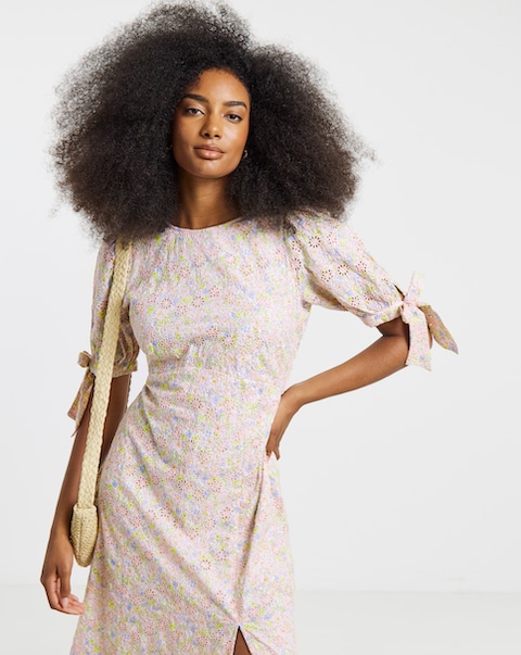 Nobody's Child Esme Broderie Midi Dress
