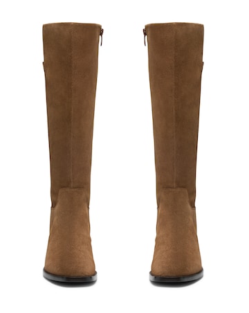 Clarks Suede Wrenn Knee High Boot - Standard Fit (D)
