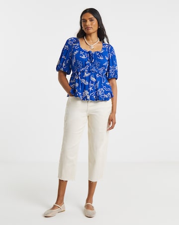 Simply Be Prairie Crinkle Top