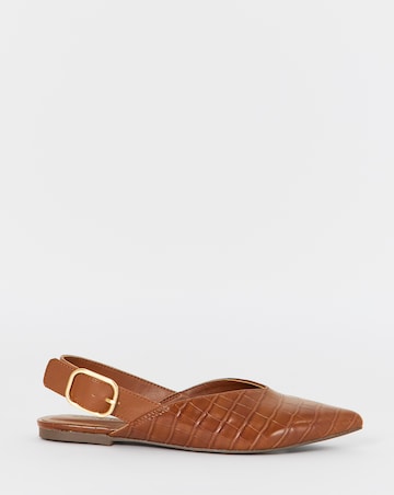 Hazel Slingback Pointed Shoes - Extra Wide Fit (EEE)
