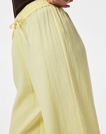 Pieces Sastina High Waisted Wide Leg Trousers