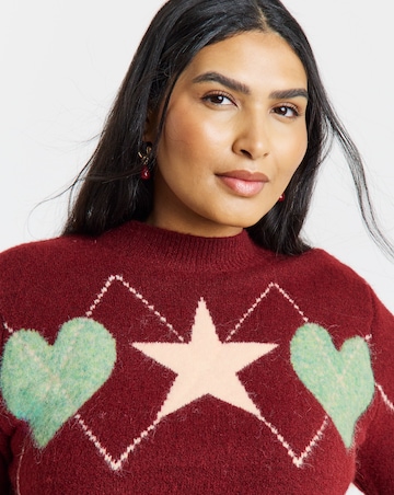 Short Sleeve Fair Isle Jumper
