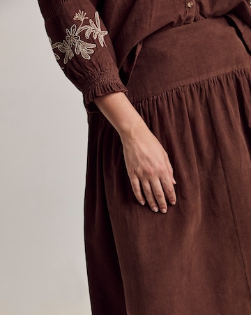 Julipa Cord Midi Skirt