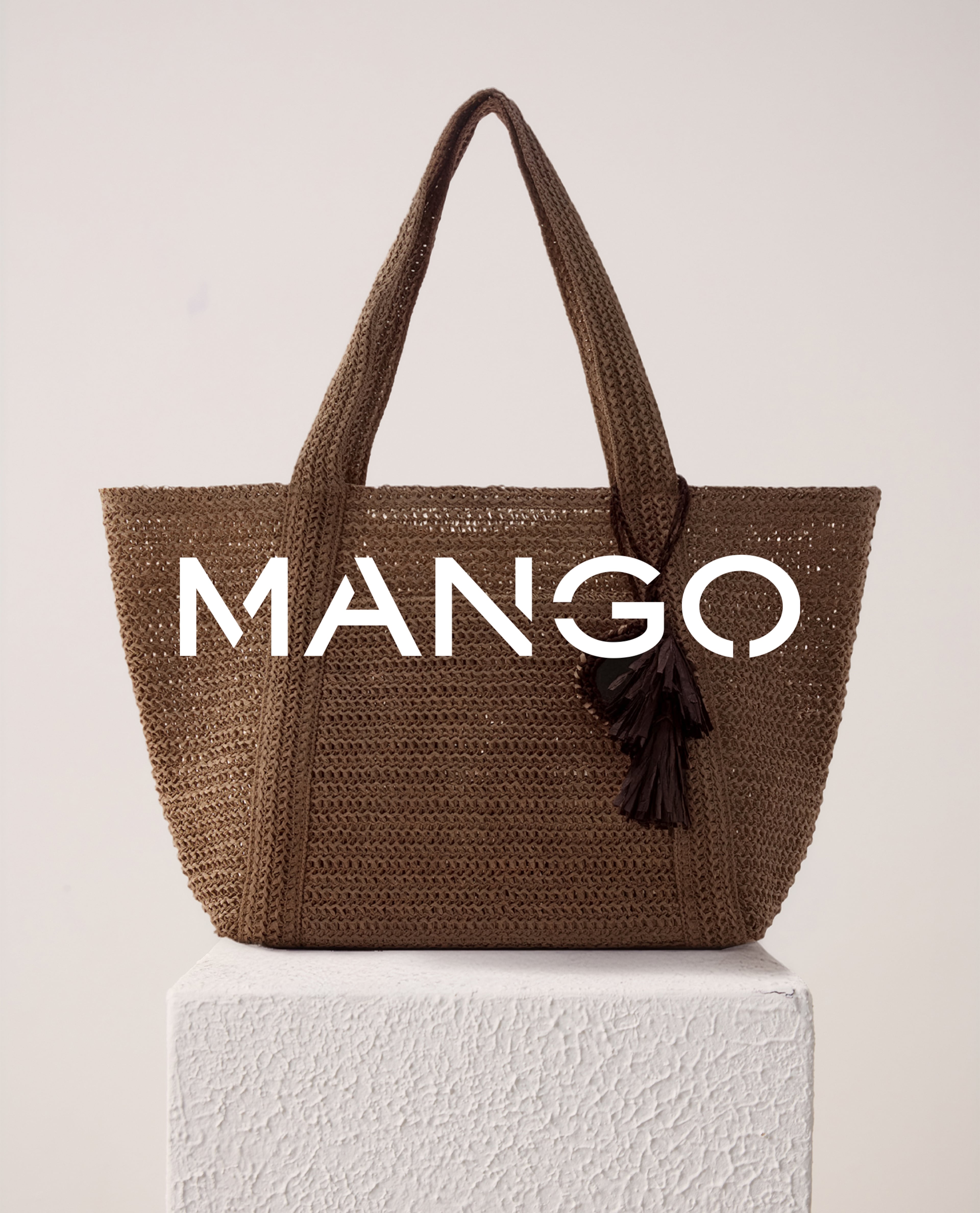 Tote bag in brown from Mango