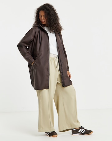 Chocolate Coated Longline Raincoat