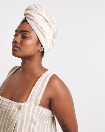 Pretty Secrets Towelling Shower Wrap And Turban