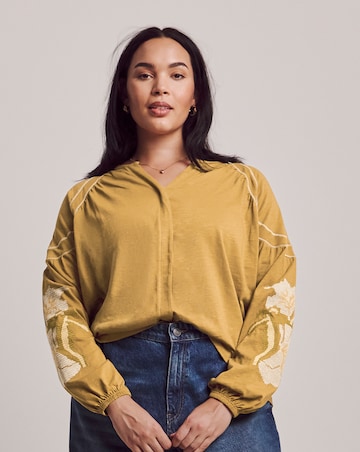 Julipa Embroidered Jersey Blouse