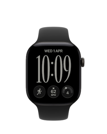 Apple Watch Series 12 GPS + Cellular 46mm - Black Aluminium/Black Sport - S/M