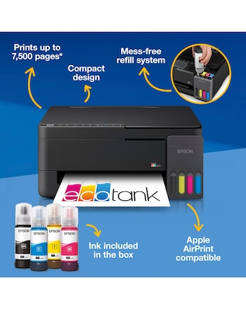 Epson EcoTank ET-2910 A4 Multifunction Wi-Fi Ink Printer