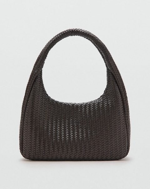 Mango Braided Medium Shoulder Bag