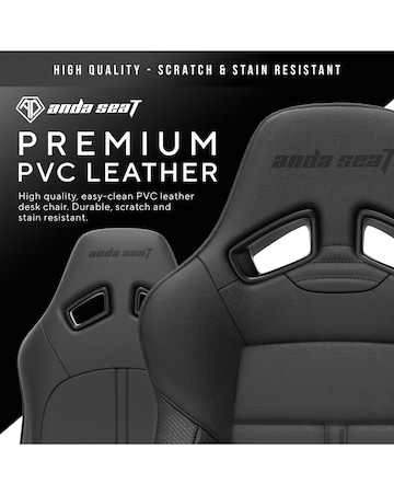 Anda seaT Dark Demon Dragon Premium Large Gaming Chair - Black
