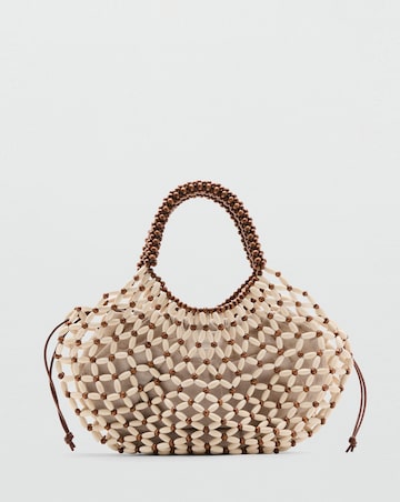 Mango Beaded Shoulder Bag