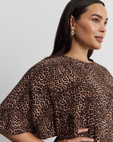 Joanna Hope Animal Print Tea Dress