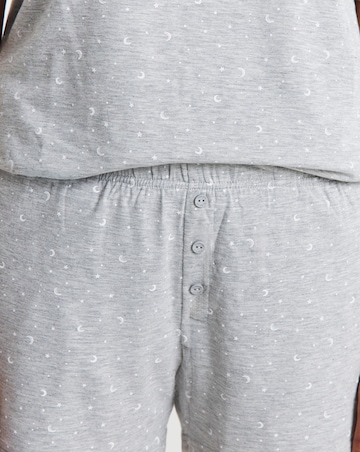 Pretty Lounge Moon & Star Print Pyjama Shortie Set