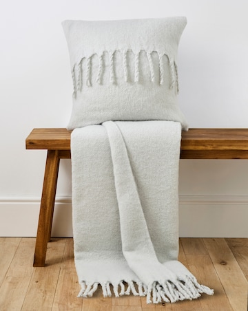 Faux Mohair Fringed Throw