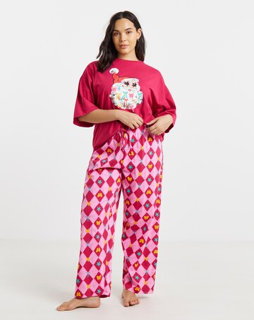 Pretty Secrets Santa Graphic Pyjama Set