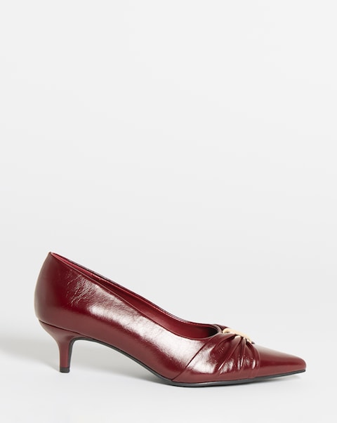 Helen Hardware Detail Court Shoes - Extra Wide Fit (EEE)