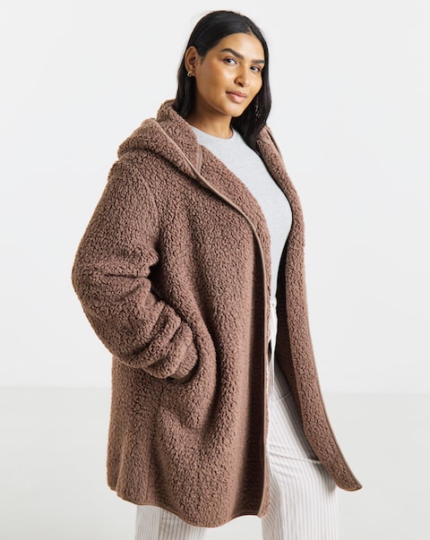 Pretty Secrets Supersoft Borg Lounge Cardigan