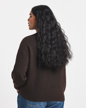 Sponge Crew Neck Volume Sleeve Jumper