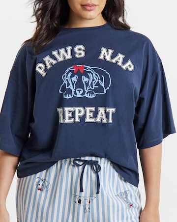 Pretty Secrets Paws Nap Repeat Pyjama Set