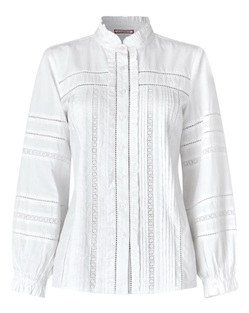 Joe Browns Florence Frill Collared Blouse With Balloon Sleeve
