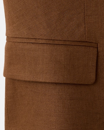 Mango Linen Suit Waistcoat